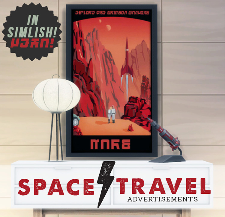 Space Travel Advertisements TS4 CC