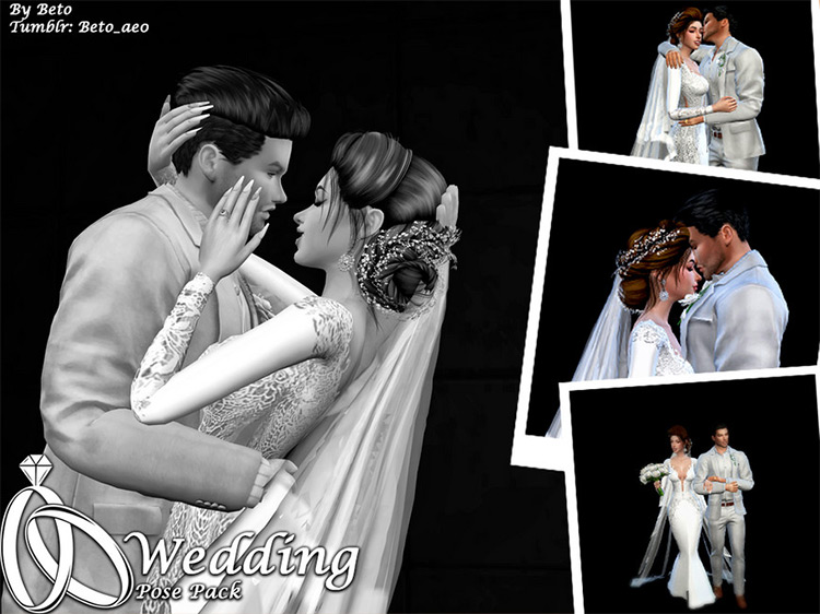 Wedding Pose Pack Sims 4 CC