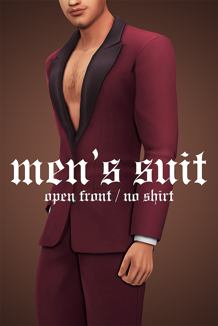 Men’s Open Front Suit CC