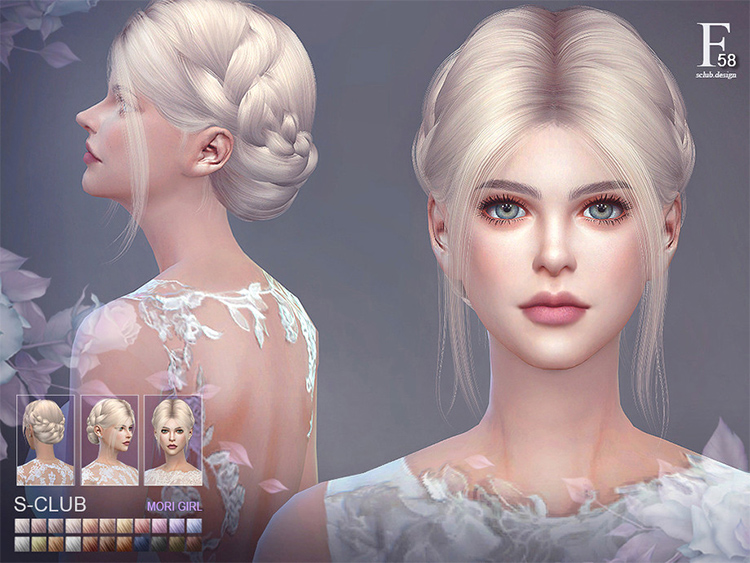 Audrey hair for Sims 4 CC