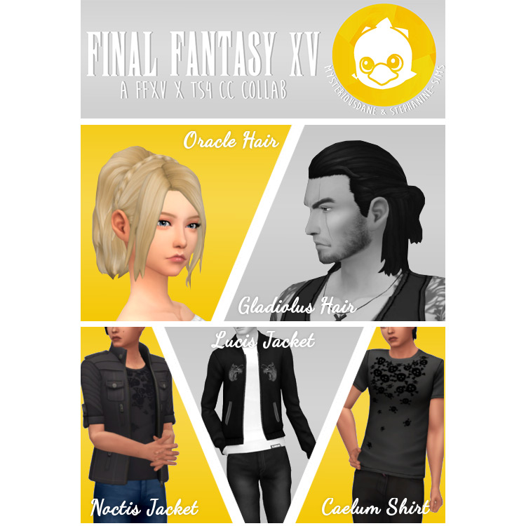 FFXV Assorted CC Pack for Sims 4