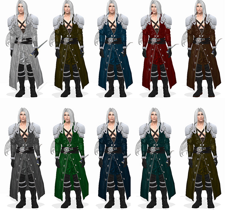 FFVII Remake Sephiroth Outfit for Sims 4