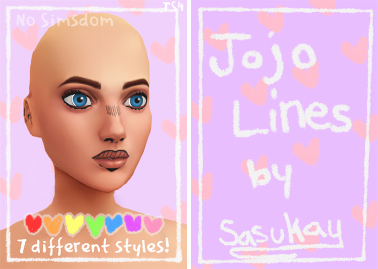 Jojo Lines Sims 4 CC