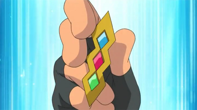 Trio Badge Pokémon anime screenshot