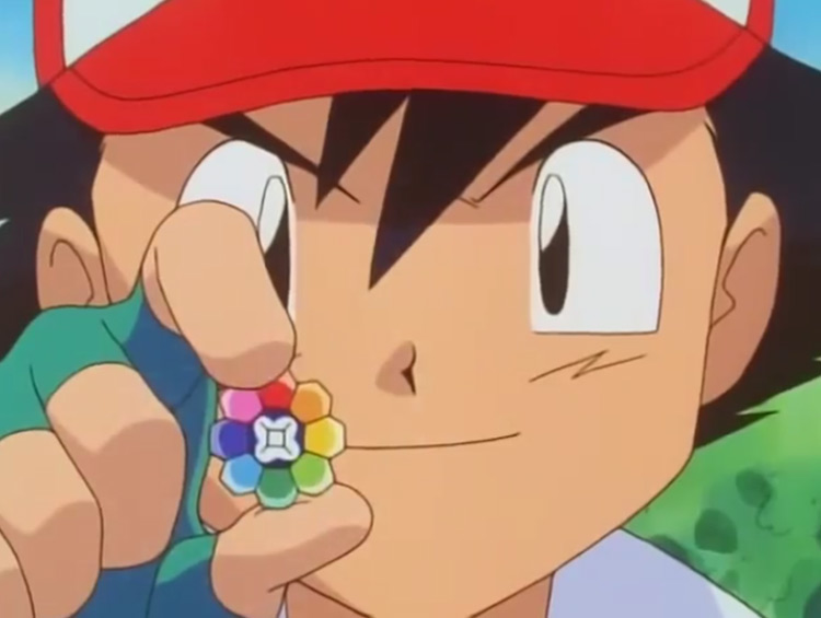 Rainbow Badge Pokémon anime screenshot
